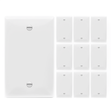 Enerlites Blank Cover One-Gang Wall Plate, Mid-Size